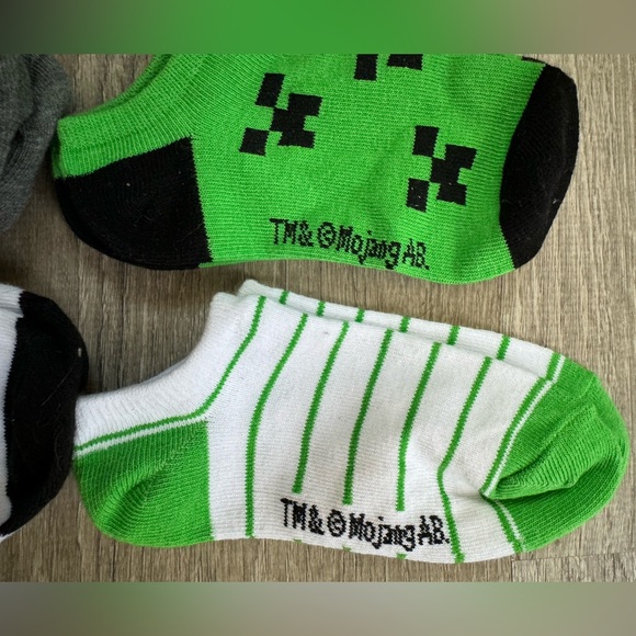 🟩Bundle 2/$8🟩NWOT Minecraft socks. Size 9-2. - Picture 5 of 5